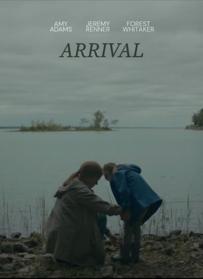 poster image of a woman and a little girl squatting by the shore of a lake facing each other